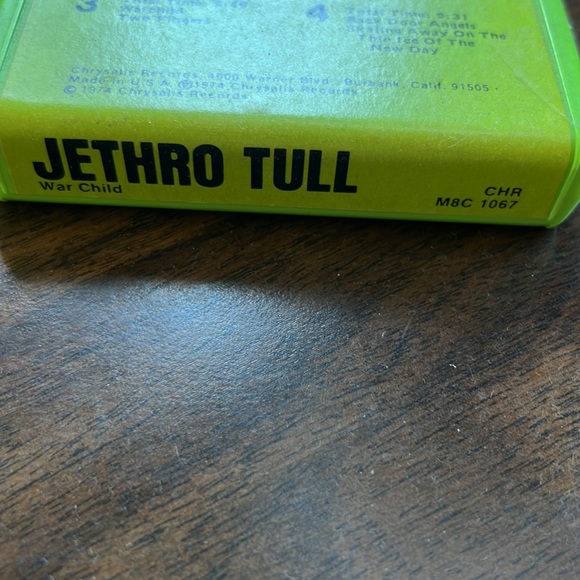 Jethro Tull War Child 1974 Chrysalis Records vintage 8-track cartridge - Picture 3 of 15